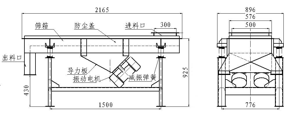 振动筛结构图